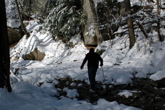 Paul takes a walk to check the crossing and path ahead