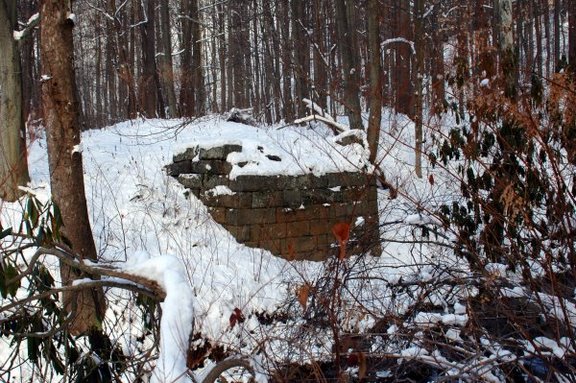 Bridge footing at Scott's Run