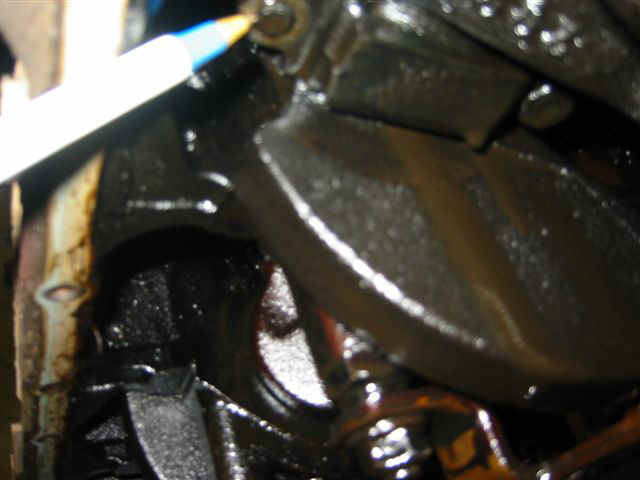 Fuzzy mechanics photo of #6 con-rod cap with missing nut
