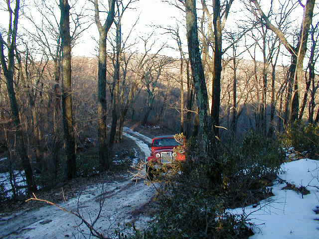 Icy Hill looking down
