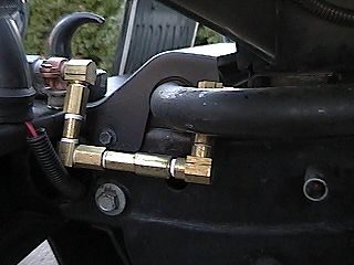 Hard plumbing to front outlet
