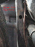 Tube leading to rear of Jeep