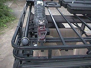 Antenna Storage Tube - View from above, front