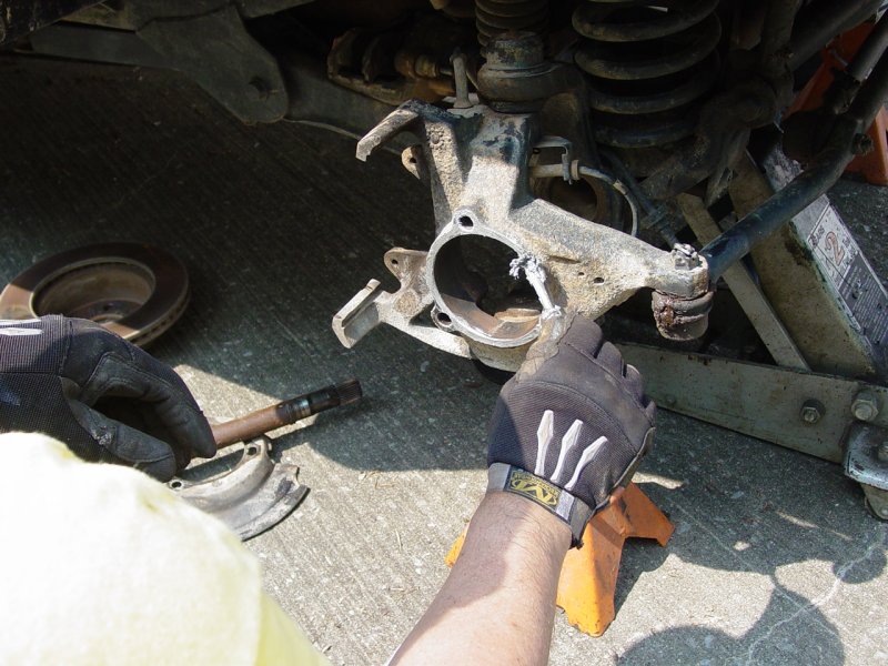 Putting thin coating of Anti-Seize on Hub flange