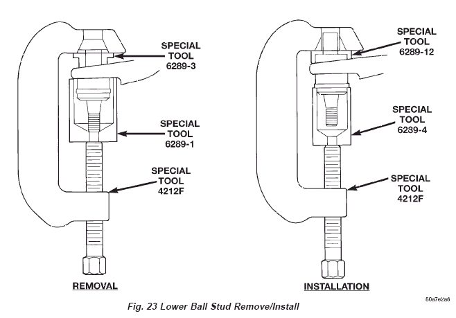 Lower Ball stud removal and installation