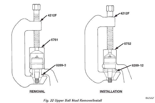 Upper Ball stud removal and installation
