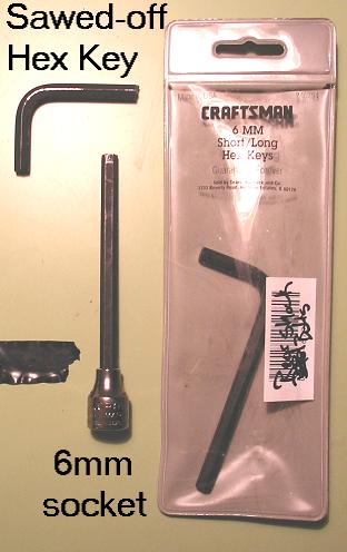 6mm Hex Key and Socket