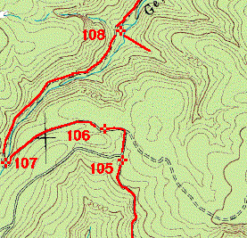 Entrance (105) and Lunch Spot (108)