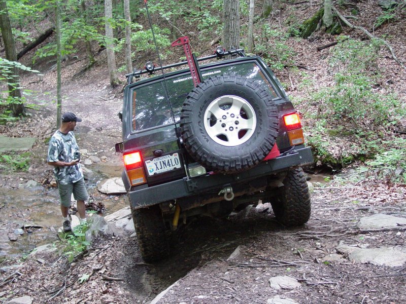 Jason on small obstacle - Click to Enlarge