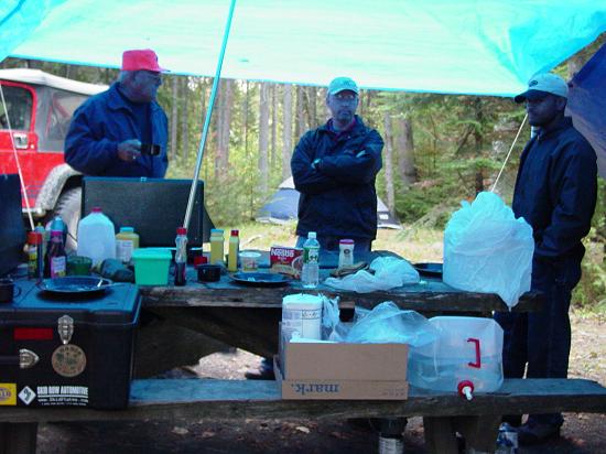 Picnic Table at Round Pond Camp