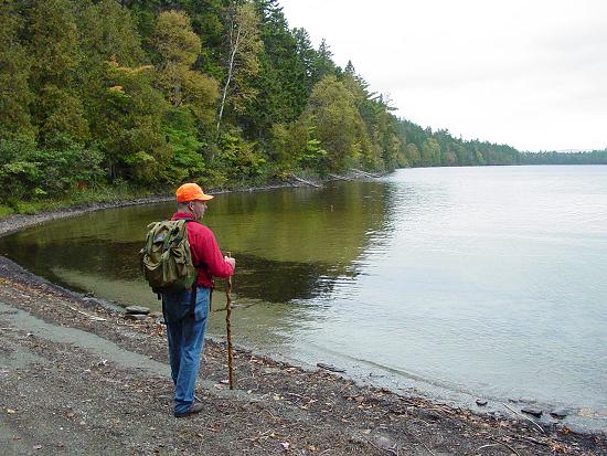 Carl on Allagash Lake shore