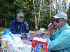 Leo and Carl eating Lunch near Eagle Lake Ranger Outpost