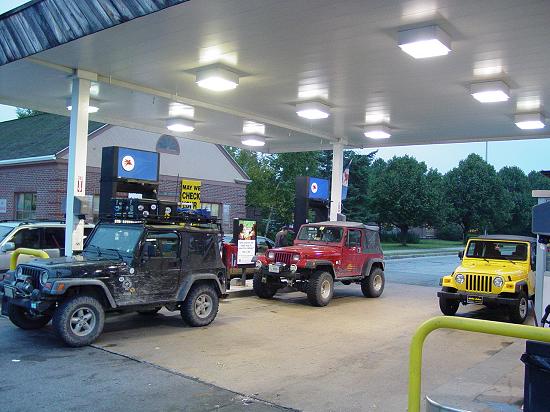 Fueling on the trip home