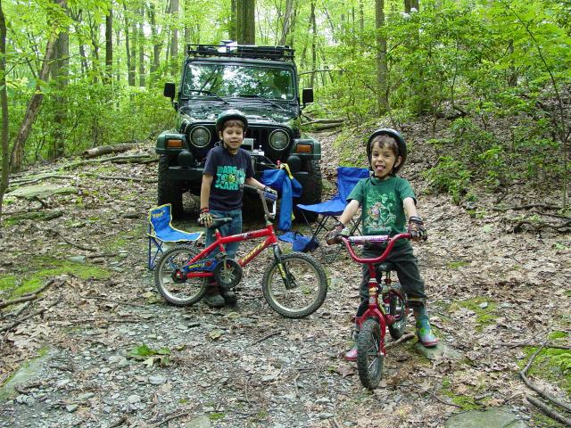 Ted and Tom ready for the trail