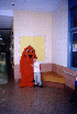 Ted with Clifford (reading contest winner)