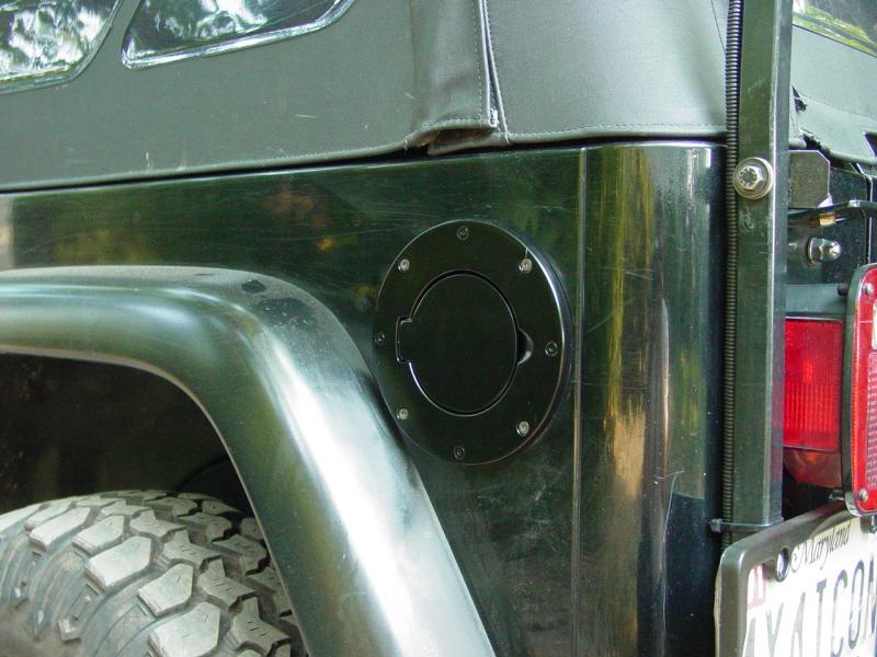 Billet Aluminum Gas Filler Door - Click to Enlarge