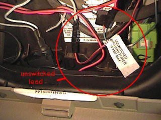 Fuse panel behind glove box (glove box removed)