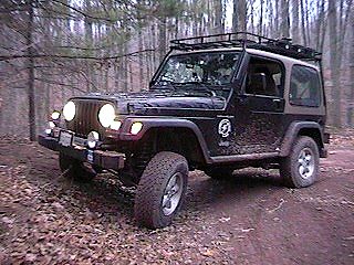 Flexing on side of trail