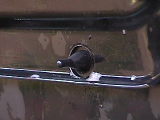 Inside Hood showing countersink