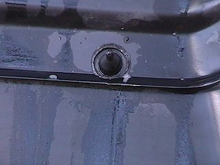Inside Hood showing countersink