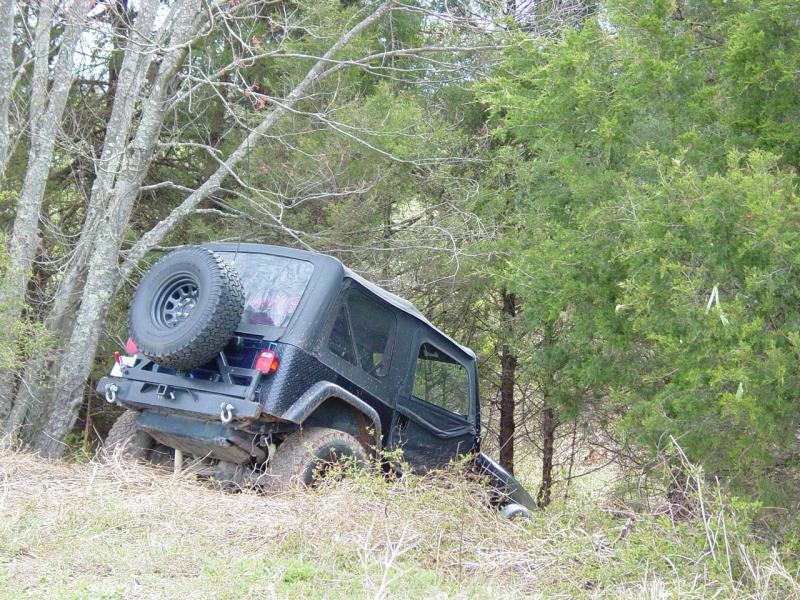 Jason going into ditch