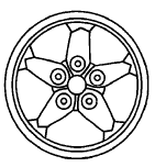 WHEEL, Aluminum, 15x7 Aluminum (WJ1) (5DR1 9TAE)