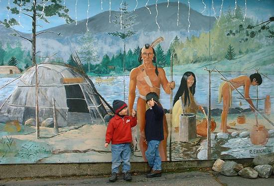 Kids at Mohawk Trail Gift Shop