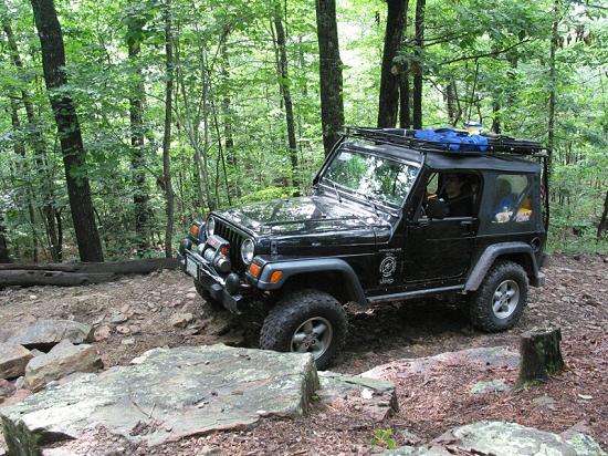1999 Jeep Wrangler Sport "TJ" on Dictum Ridge (July 27, 2002) - Click to Enlarge