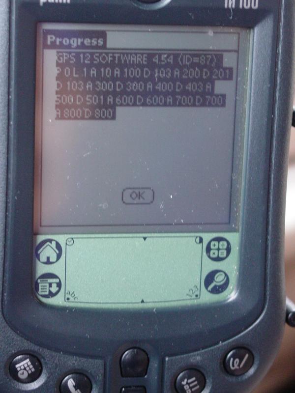 Version Data from attached GPS