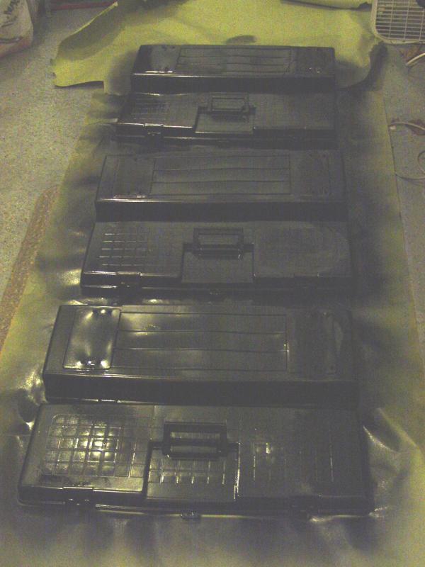 Painting Contico Tool Boxes - Click to Enlarge