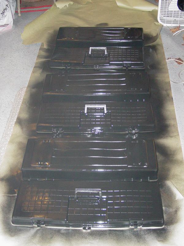 Painting Contico Tool Boxes - Click to Enlarge