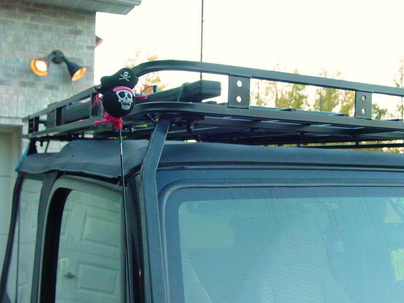 Rack and new side rail - Click to Enlarge