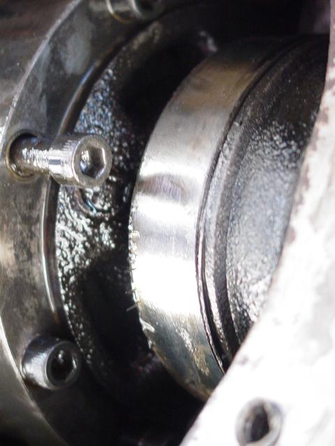 Removing Center pin after bearing cap