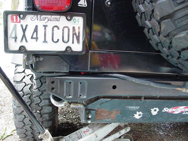 Cross member and gas tank skid - click to enlarge