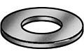 Hillman SAE Flat Washers Hardened 1/2"