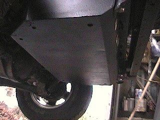 Refinished Gas Tank Skid Plate Installed