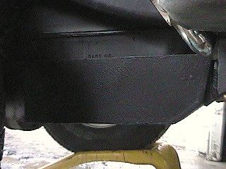 Refinished Gas Tank Skid Plate Installed