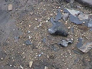 some of the debris removed