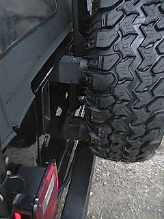 Spare Tire spacer snubber extension