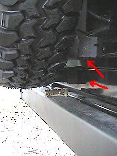 Spare Tire spacer snubber extension