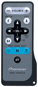 Pioneer DEH-P77DH Remote - Click to Enlarge